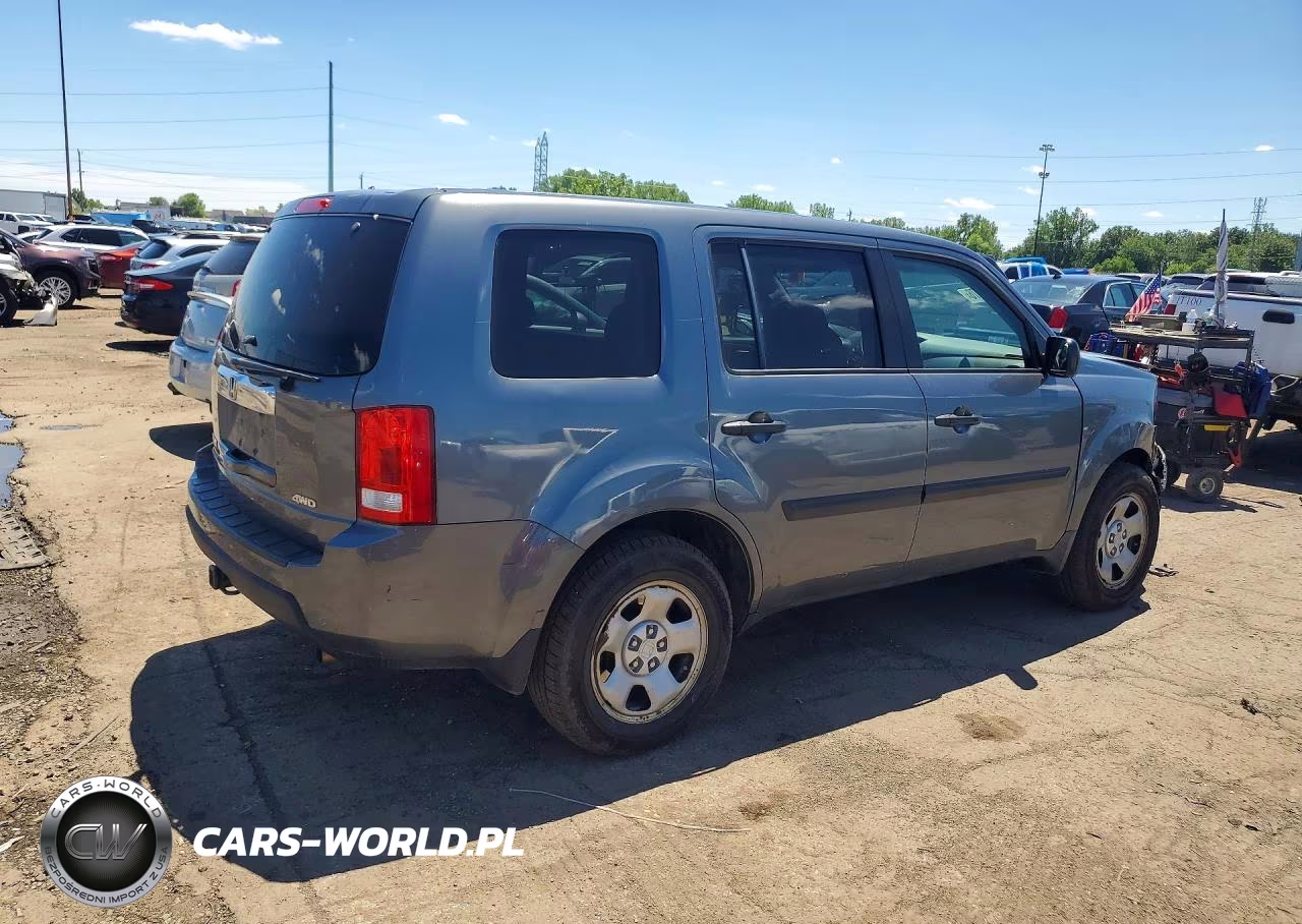 2010 Honda Pilot Lx VIN:5FNYF4H28AB019557 - 3