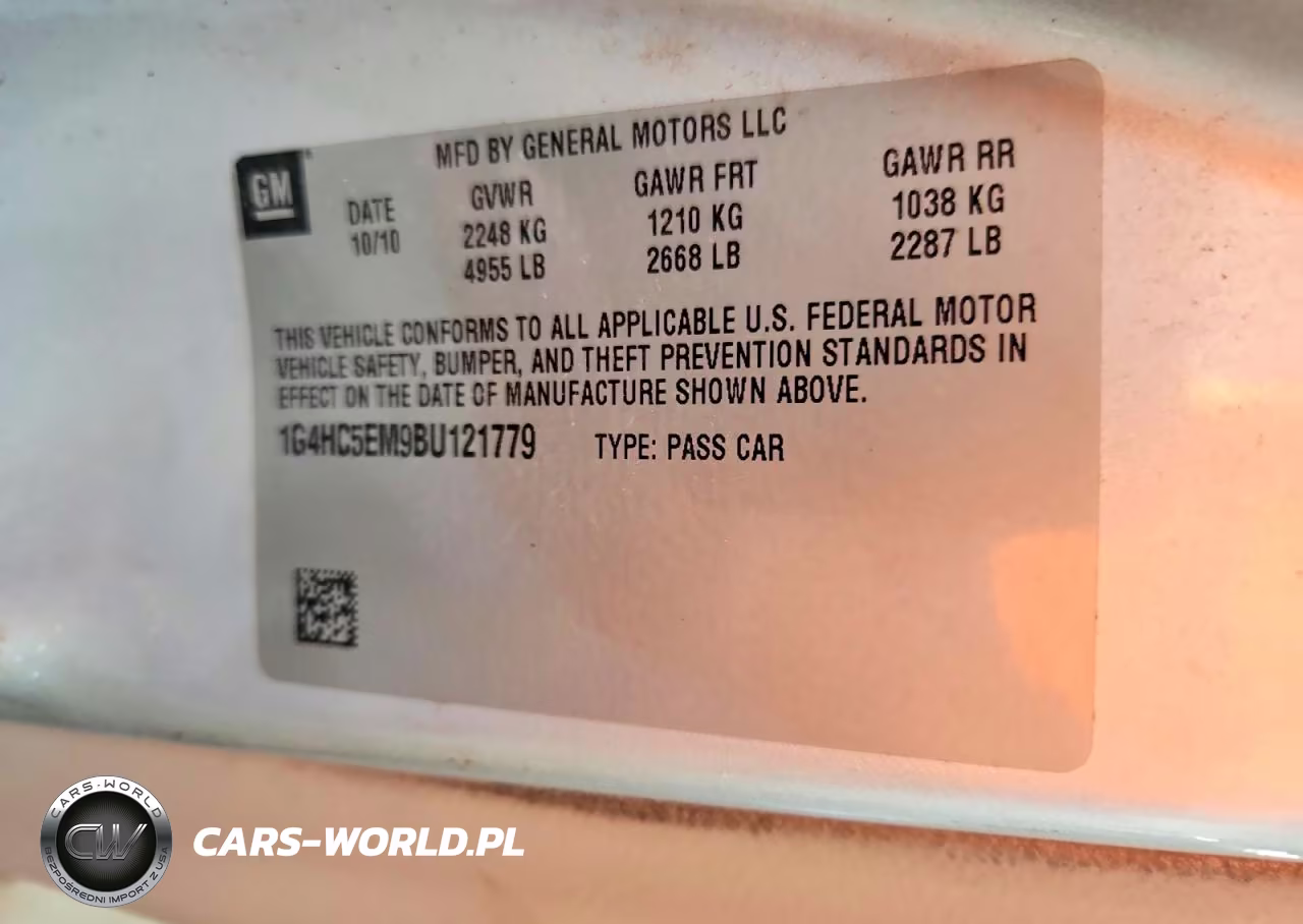 2011 Buick Lucerne Cxl VIN:1G4HC5EM9BU121779 - 12
