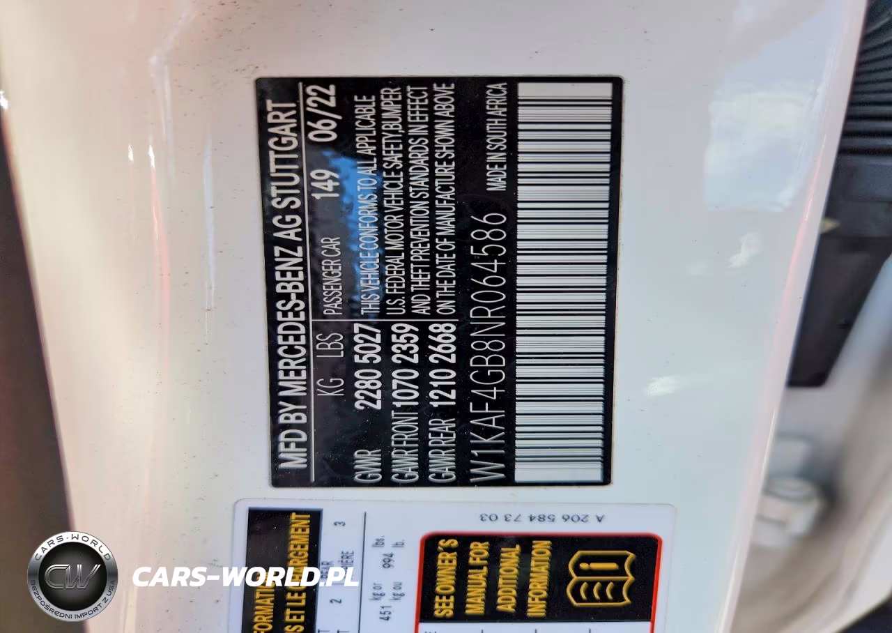 2022 Mercedes-Benz C 300 VIN:W1KAF4GB8NR064586 - 12