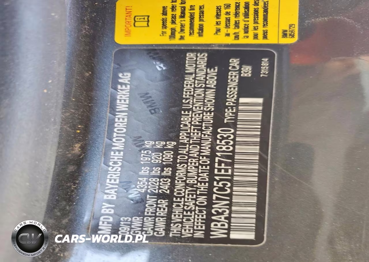 2014 BMW 428 I VIN:WBA3N7C51EF718530 - 12