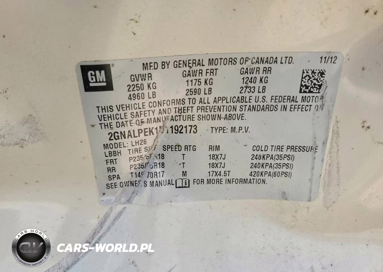 2013 Chevrolet Equinox Lt VIN:2GNALPEK1D1192173 - 13