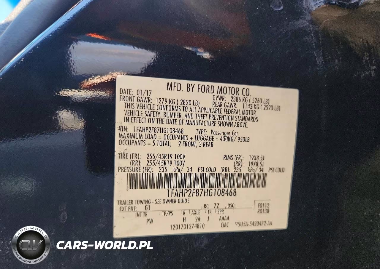 2017 Ford Taurus Limited VIN:1FAHP2F87HG108468 - 12