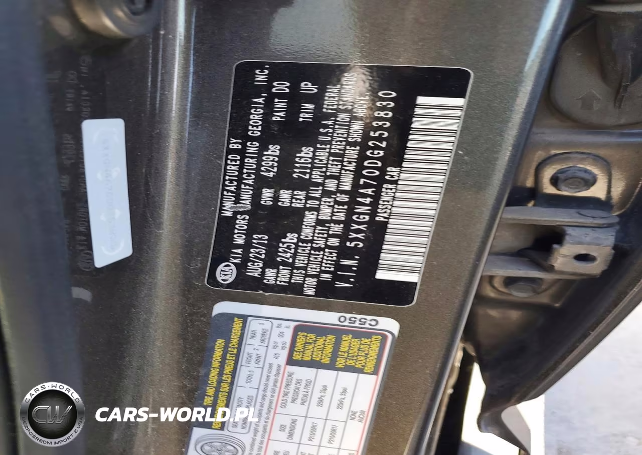 2013 Kia Optima Ex VIN:5XXGN4A70DG253830 - 12