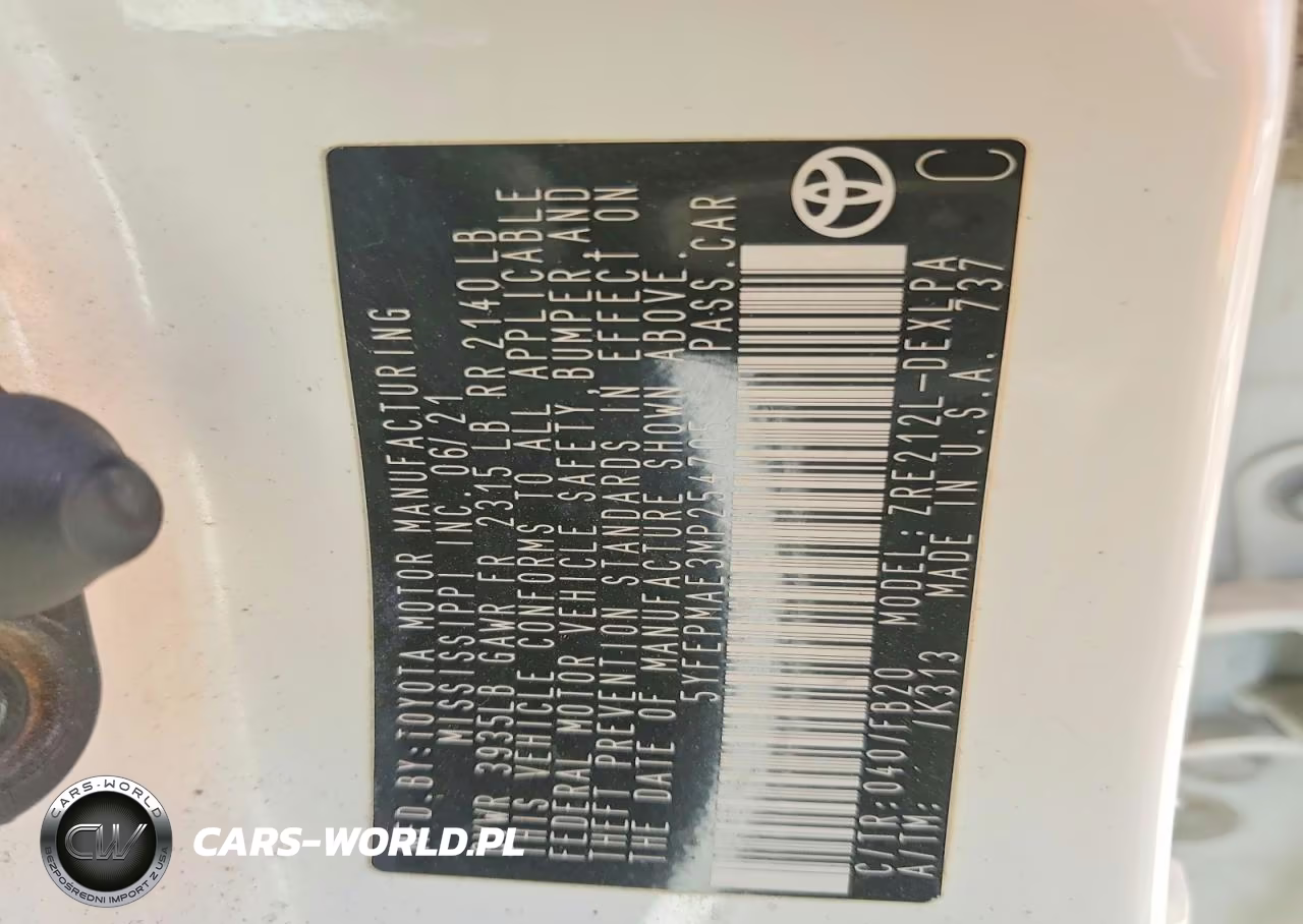 2021 Toyota Corolla Le VIN:5YFEPMAE3MP254705 - 12