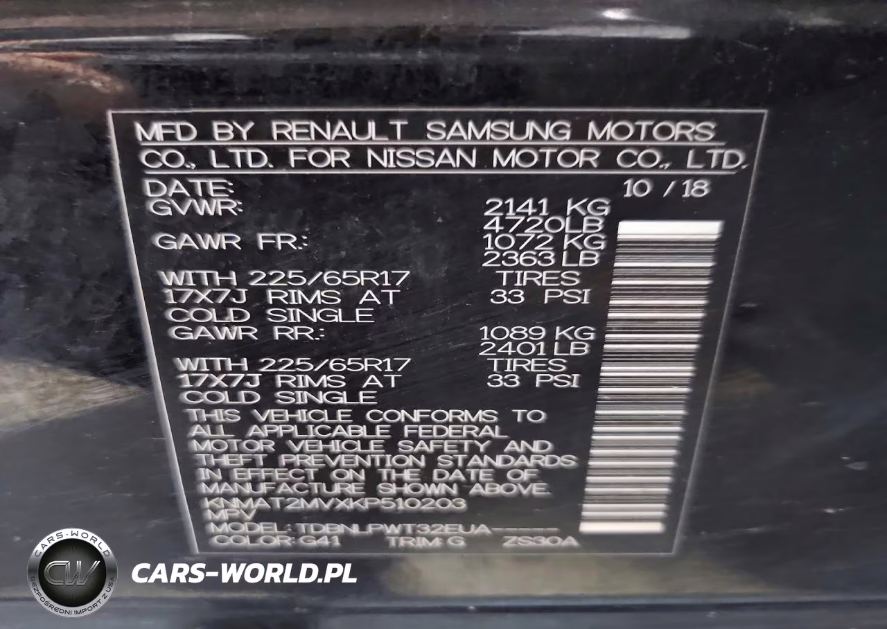 2019 Nissan Rogue S VIN:KNMAT2MVXKP510203 - 14