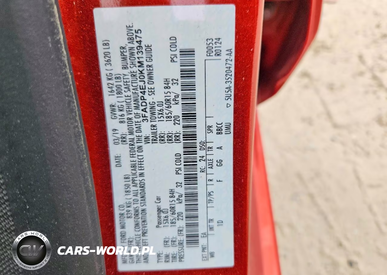 2019 Ford Fiesta Se VIN:3FADP4EJ0KM139475 - 13