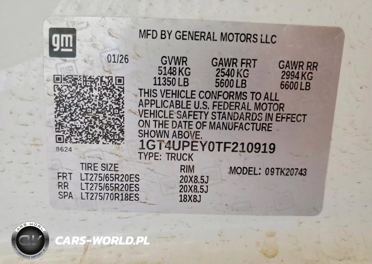 2026 GMC Sierra K2500 At4 VIN:1GT4UPEY0TF210919 - 12