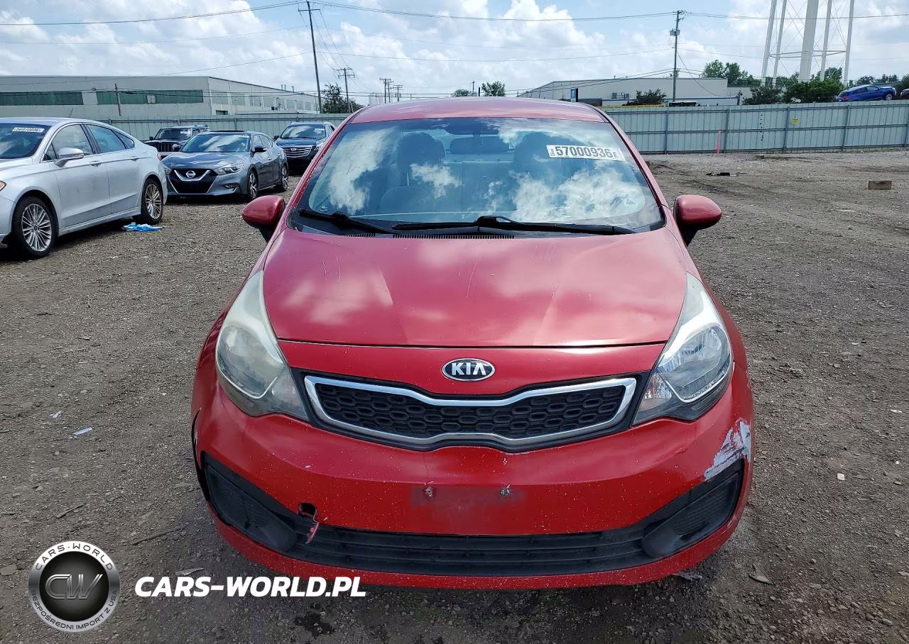2013 Kia Rio Lx VIN:KNADM4A38D6153599 - 5