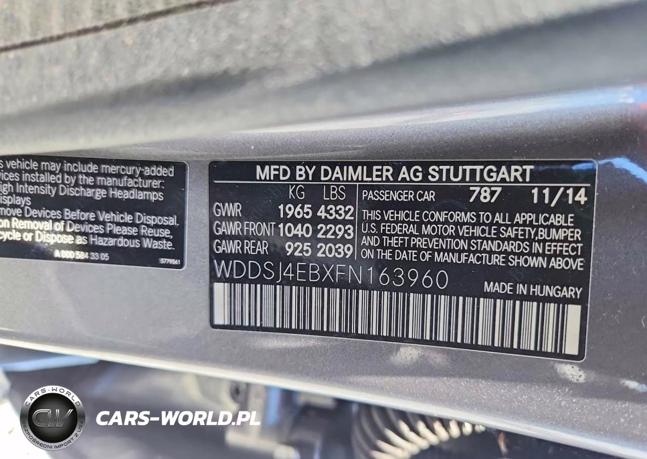 2015 Mercedes-Benz Cla 250 VIN:WDDSJ4EBXFN163960 - 12