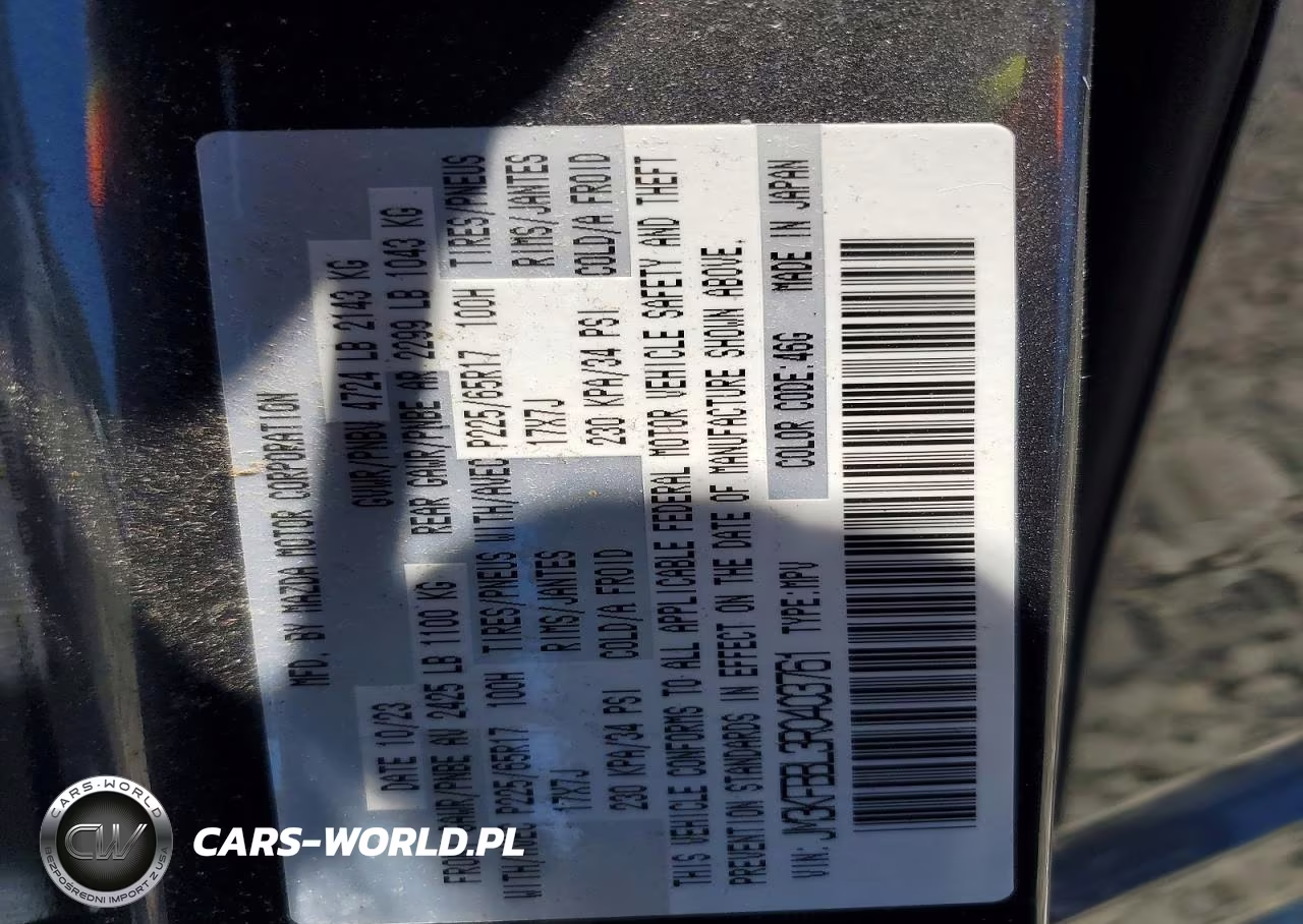 2024 Mazda Cx-5 Select VIN:JM3KFBBL3R0403761 - 13