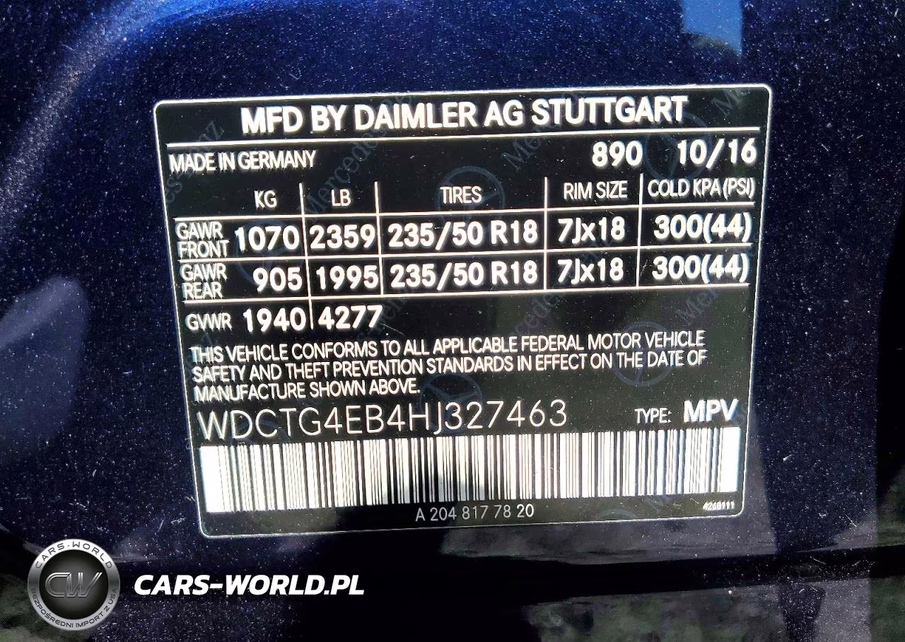 2017 Mercedes-Benz Gla 250 VIN:WDCTG4EB4HJ327463 - 13
