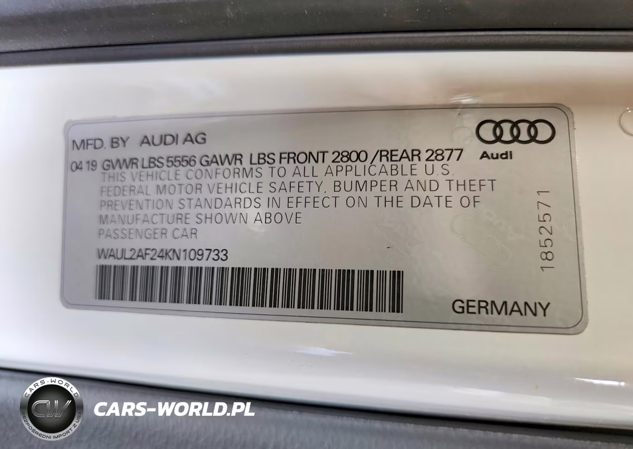 2019 Audi A6 Premium Plus VIN:WAUL2AF24KN109733 - 12