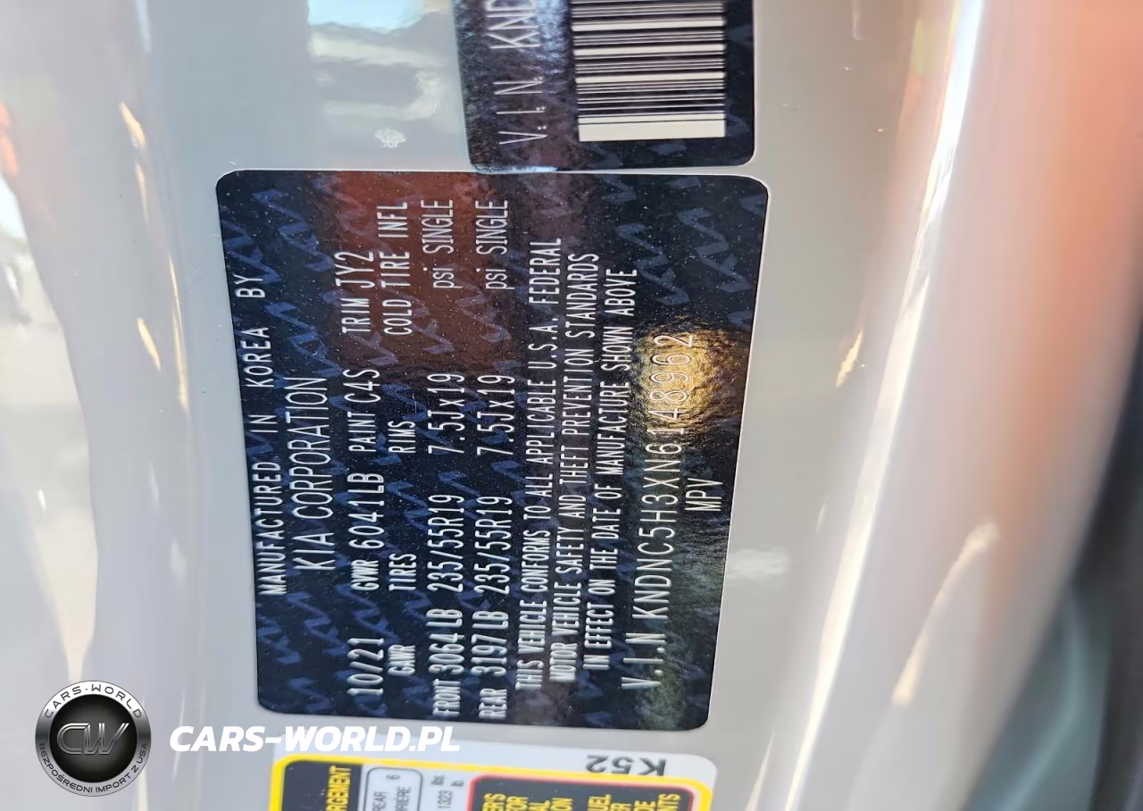 2022 Kia Carnival Ex VIN:KNDNC5H3XN6148962 - 14