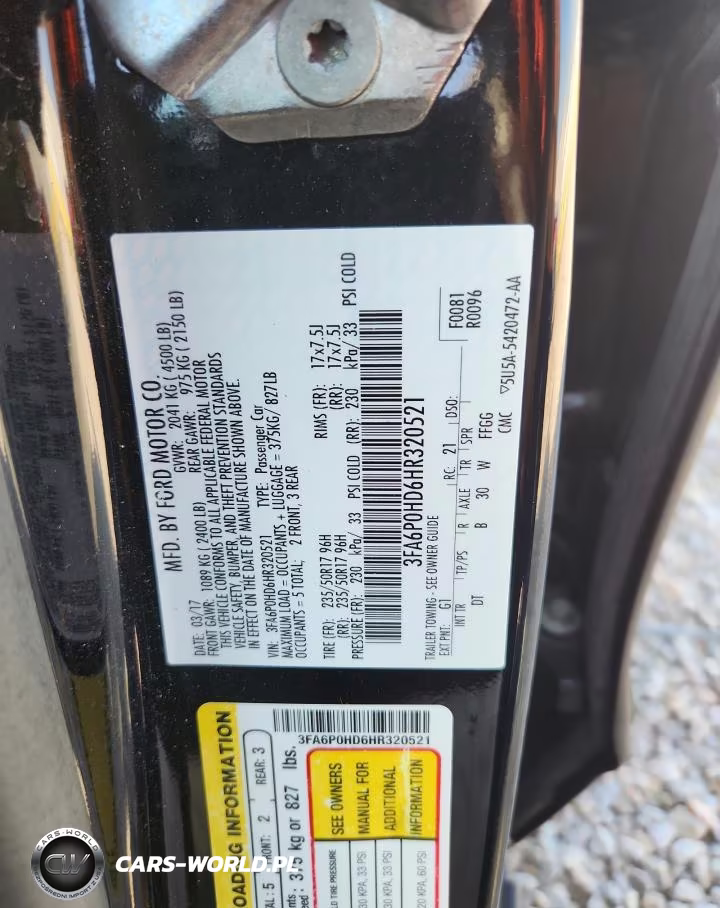 2017 Ford Fusion Se VIN:3FA6P0HD6HR320521 - 12