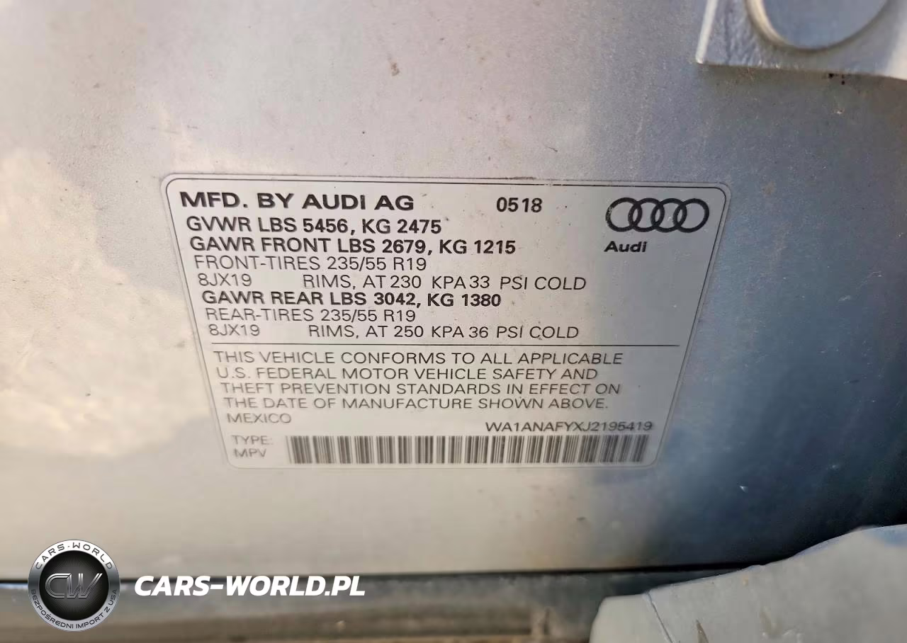 2018 Audi Q5 Premium VIN:WA1ANAFYXJ2195419 - 14