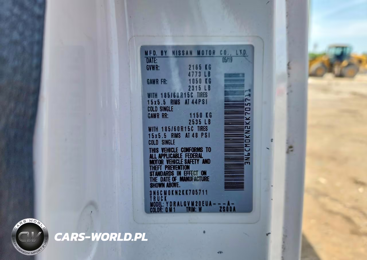 2019 Nissan Nv200 Sv VIN:3N6CM0KN2KK705711 - 13