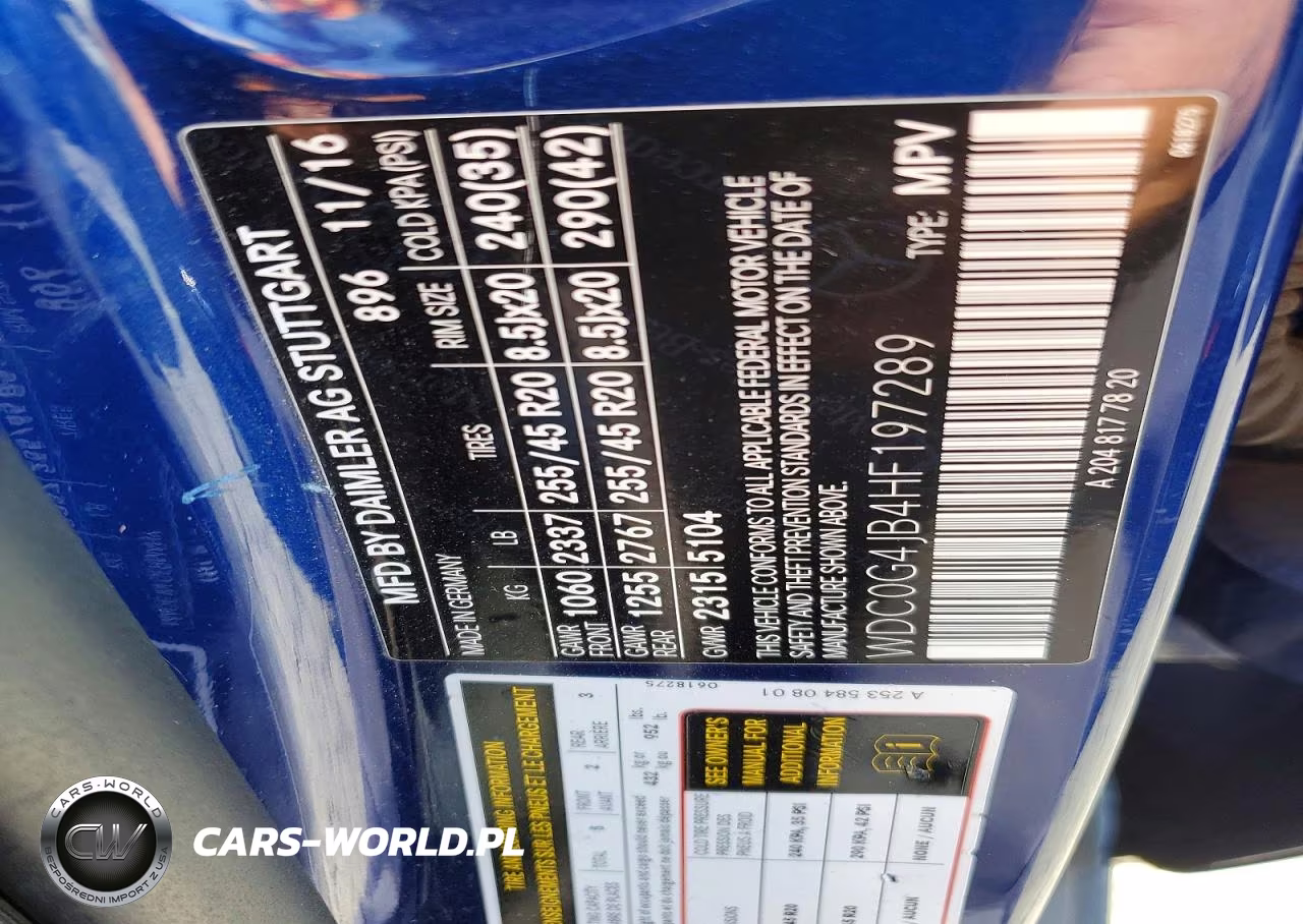 2017 Mercedes-Benz Glc 300 VIN:WDC0G4JB4HF197289 - 13