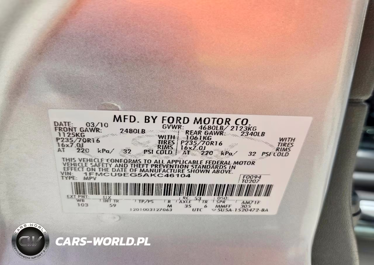2010 Ford Escape Limited VIN:1FMCU9EG5AKC46104 - 14