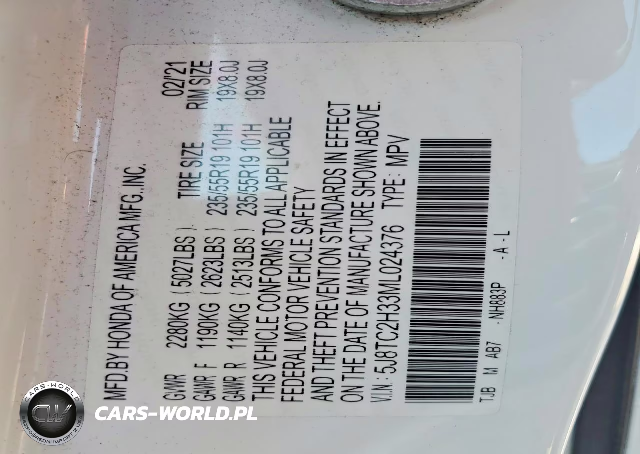 2021 Acura Rdx VIN:5J8TC2H33ML024376 - 13