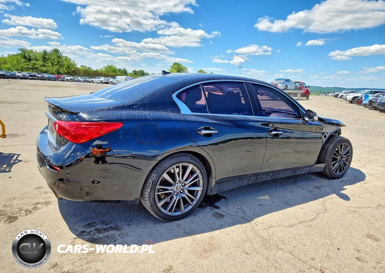 2017 Infiniti Q50 Red Sport 400 VIN:JN1FV7AR0HM870968 - 3
