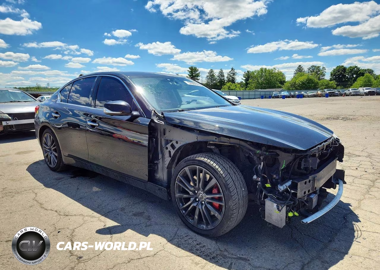 2017 Infiniti Q50 Red Sport 400 VIN:JN1FV7AR0HM870968 - 4