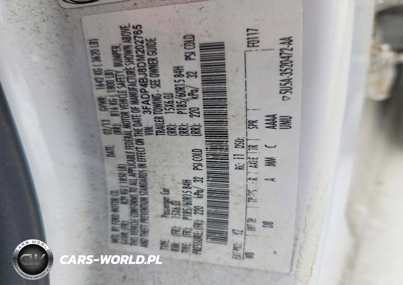 2013 Ford Fiesta Se VIN:3FADP4BJ8DM202765 - 12