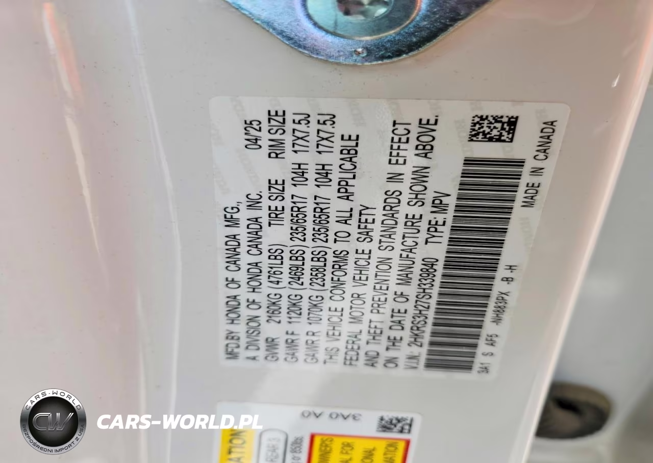 2025 Honda Cr-V Lx VIN:2HKRS3H27SH339840 - 12