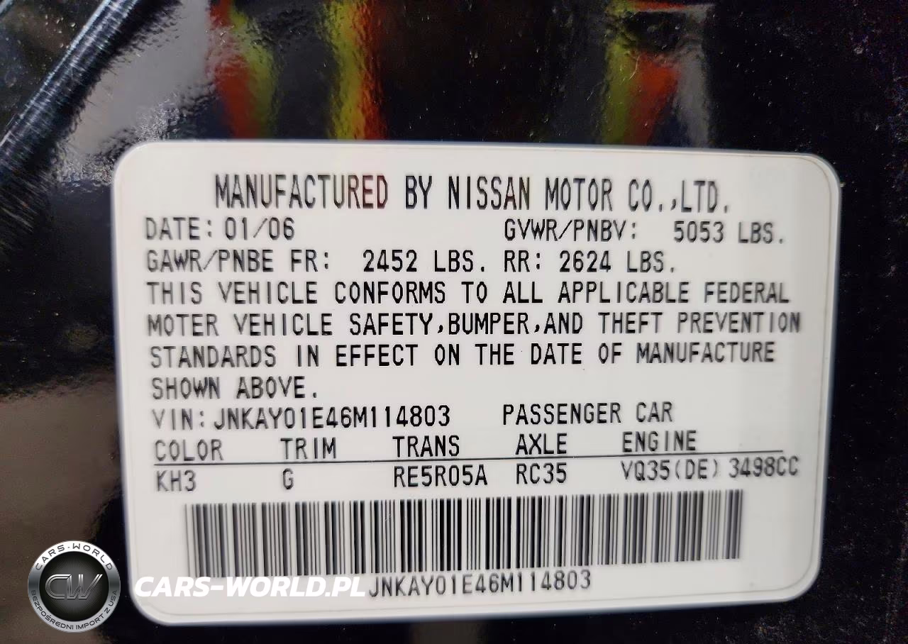 2006 Infiniti M35 Base VIN:JNKAY01E46M114803 - 13