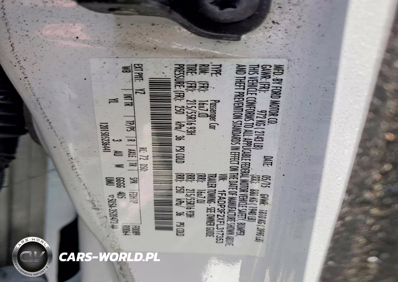2015 Ford Focus Se VIN:1FADP3F2XFL317353 - 12