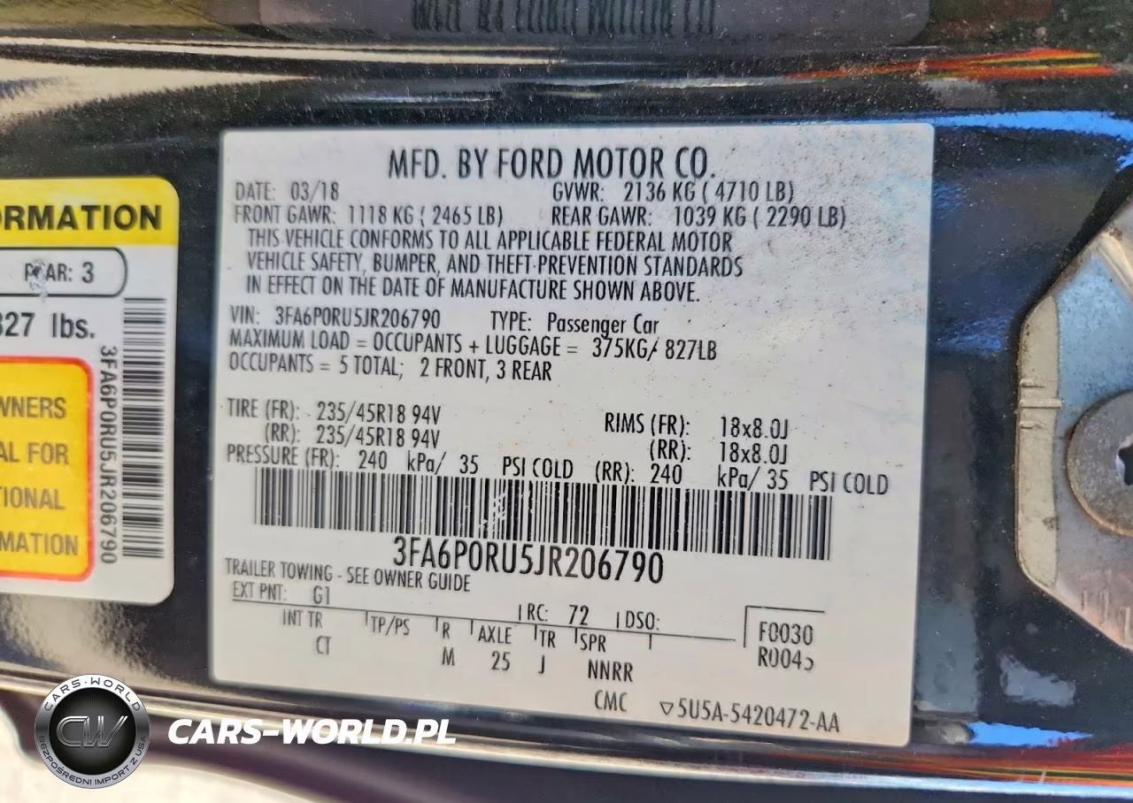 2018 Ford Fusion Titanium VIN:3FA6P0RU5JR206790 - 12