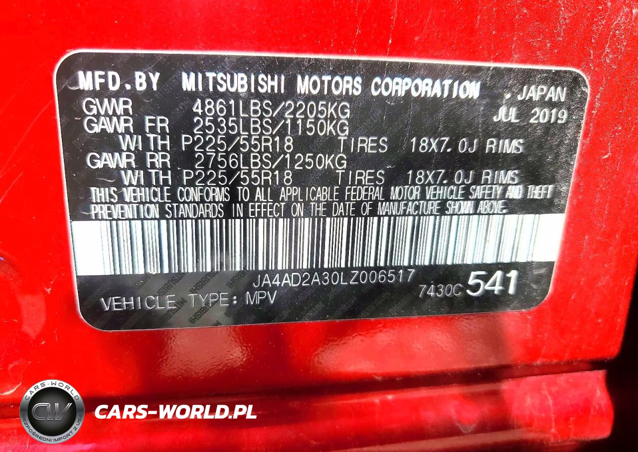 2020 Mitsubishi Outlander Es VIN:JA4AD2A30LZ006517 - 12