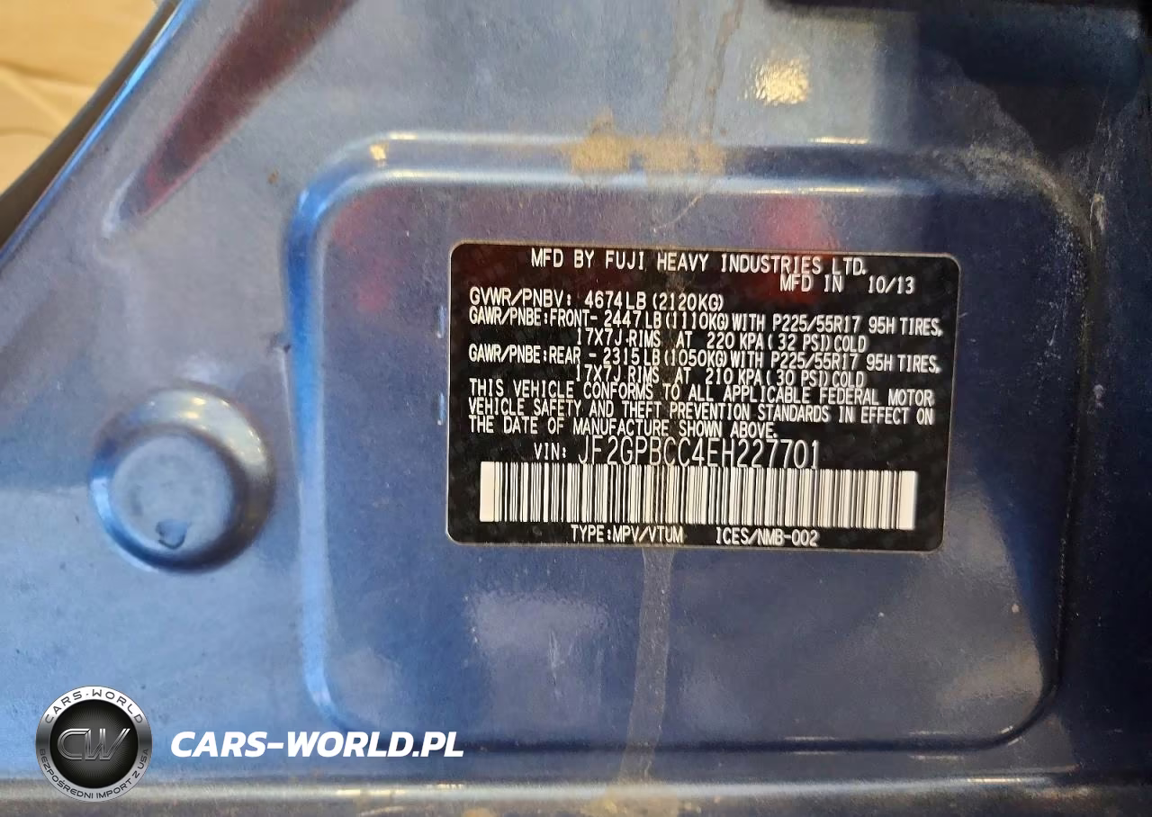 2014 Subaru Xv Crosstrek 2.0I Hybrid VIN:JF2GPBCC4EH227701 - 14