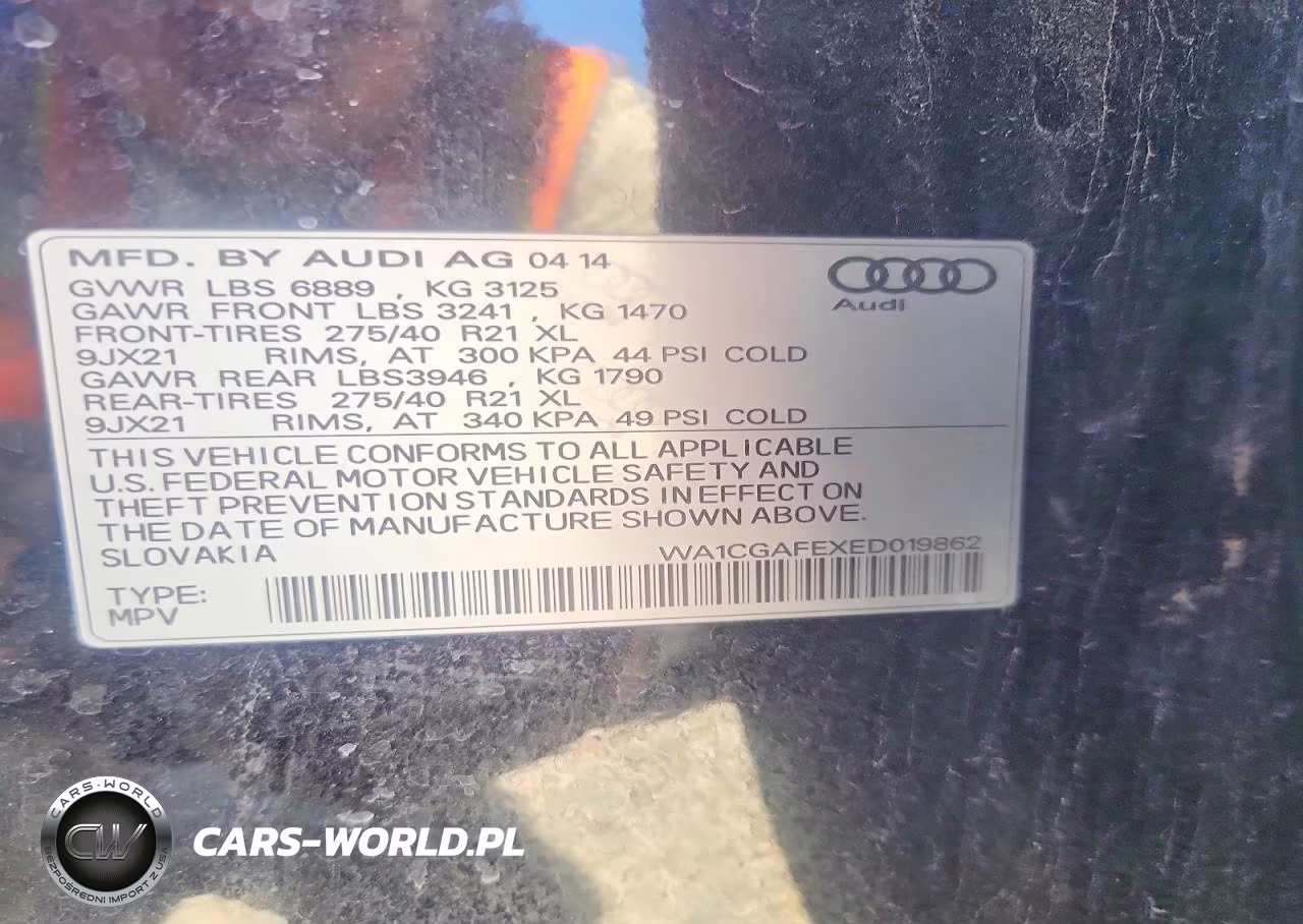 2014 Audi Q7 Premium VIN:WA1CGAFEXED019862 - 13