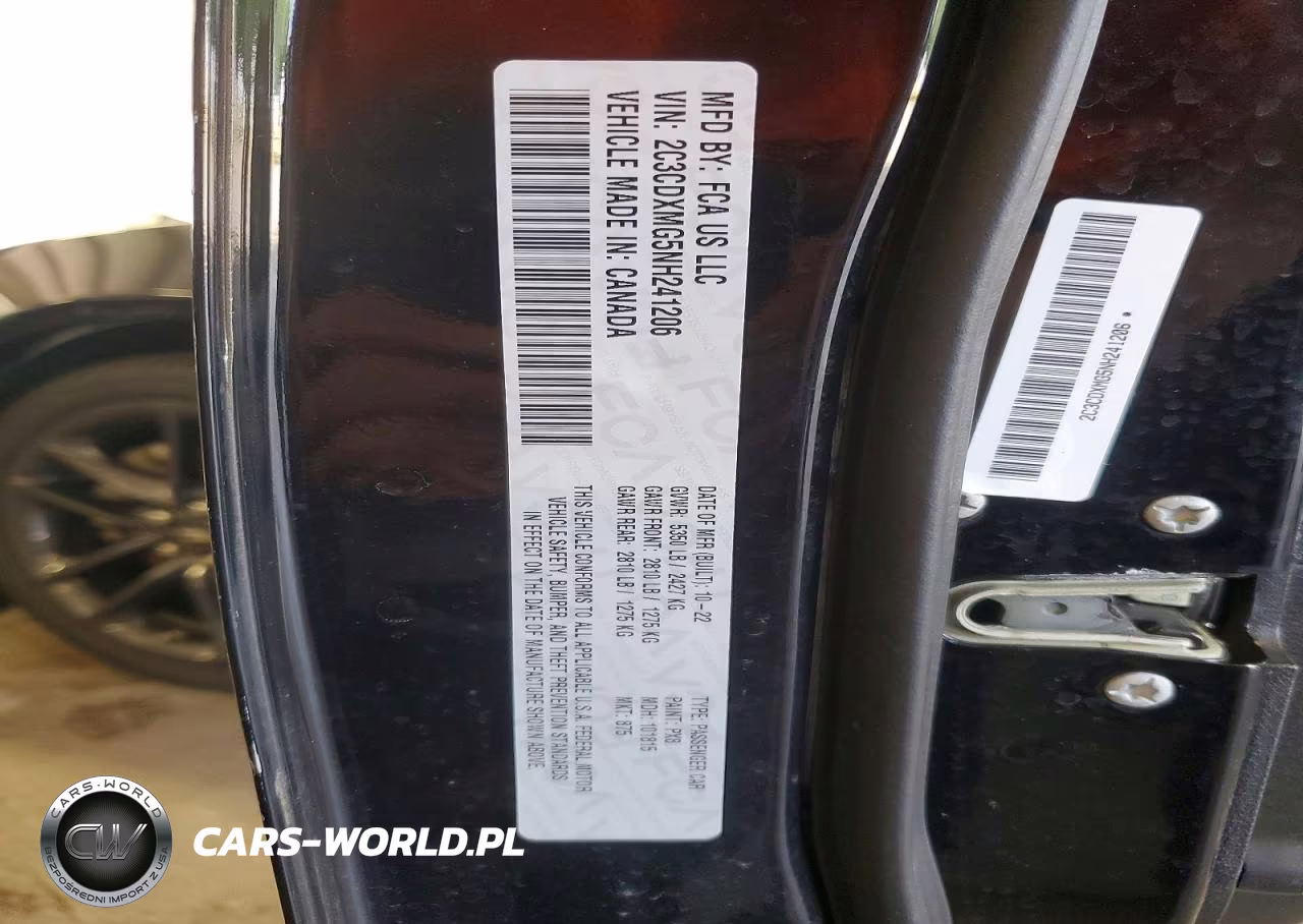 2022 Dodge Charger Gt VIN:2C3CDXMG5NH241206 - 13
