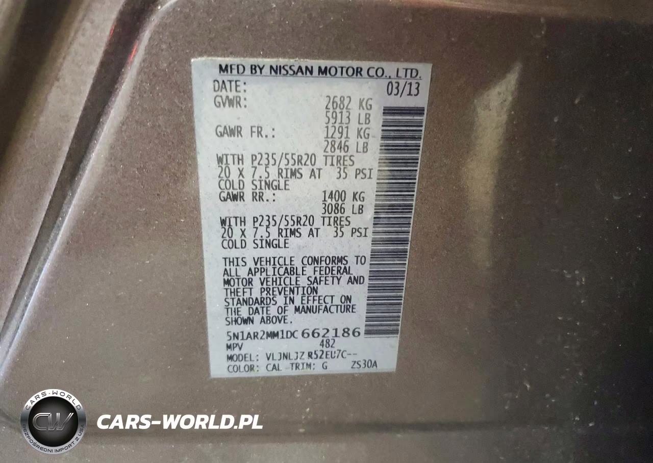 2013 Nissan Pathfinder S VIN:5N1AR2MM1DC662186 - 12
