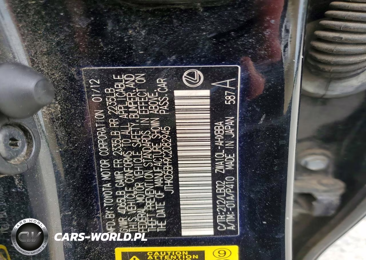 2012 Lexus Ct 200 VIN:JTHKD5BH9C2082945 - 12