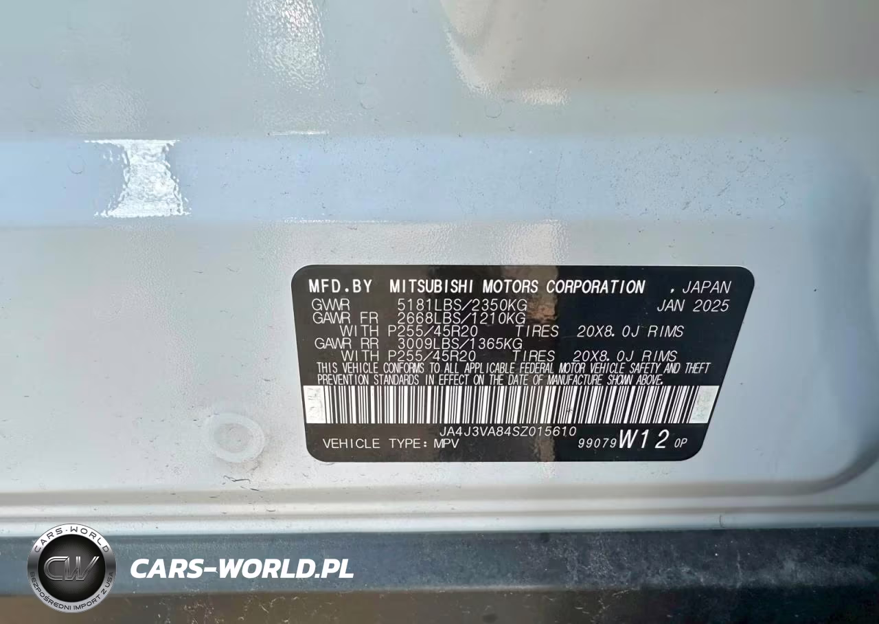 2025 Mitsubishi Outlander Se VIN:JA4J3VA84SZ015610 - 10