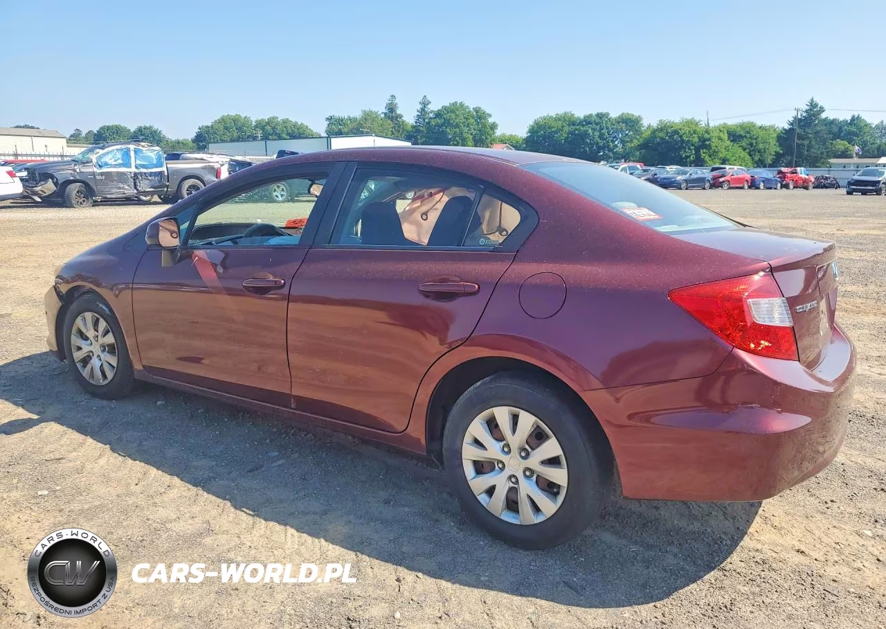 2012 Honda Civic Lx VIN:2HGFB2F54CH501297 - 2
