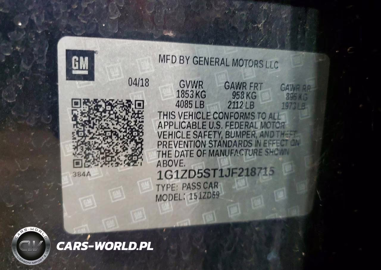 2018 Chevrolet Malibu Lt VIN:1G1ZD5ST1JF218715 - 12
