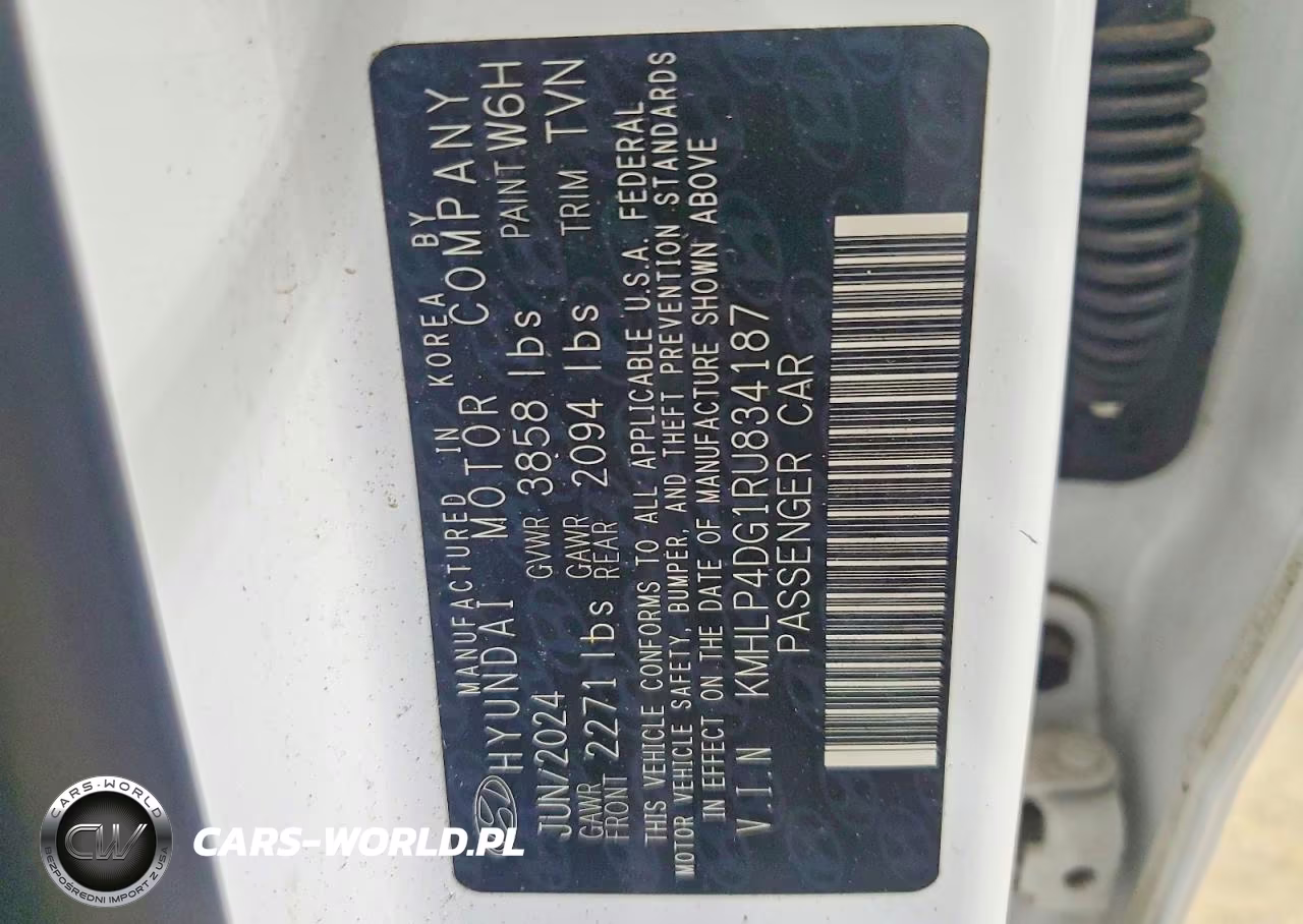 2024 Hyundai Elantra Limited VIN:KMHLP4DG1RU834187 - 12