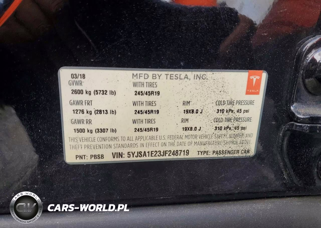 2018 Tesla Model S VIN:5YJSA1E23JF248719 - 12