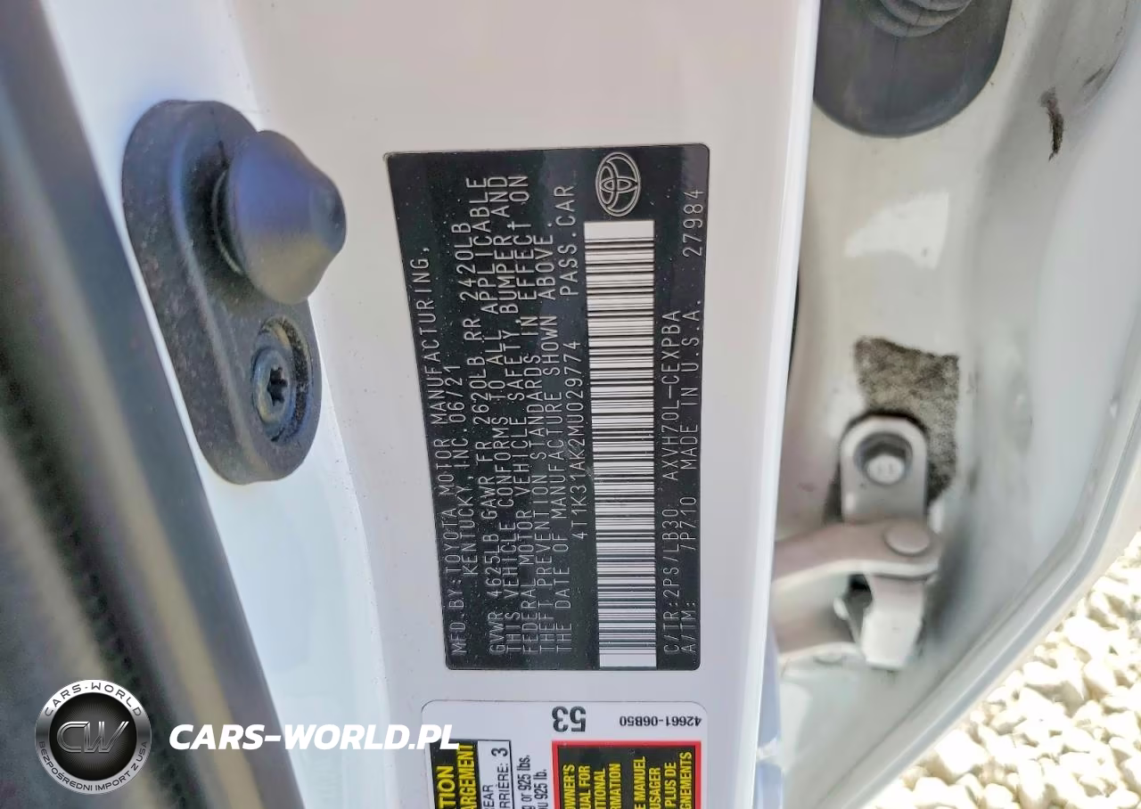 2021 Toyota Camry Xse VIN:4T1K31AK2MU029774 - 12
