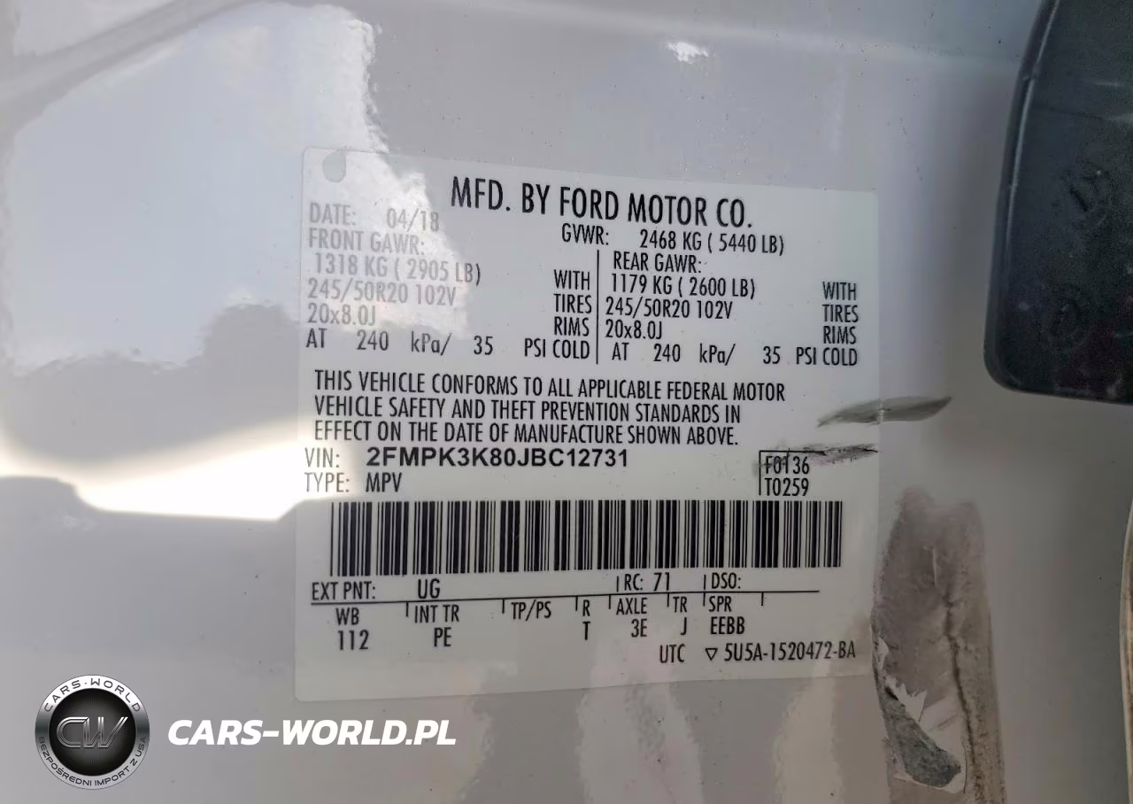 2018 Ford Edge Titanium VIN:2FMPK3K80JBC12731 - 13