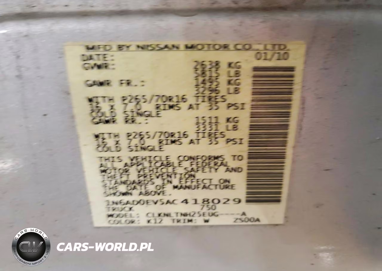 2010 Nissan Frontier Se V6 VIN:1N6AD0EV5AC418029 - 12