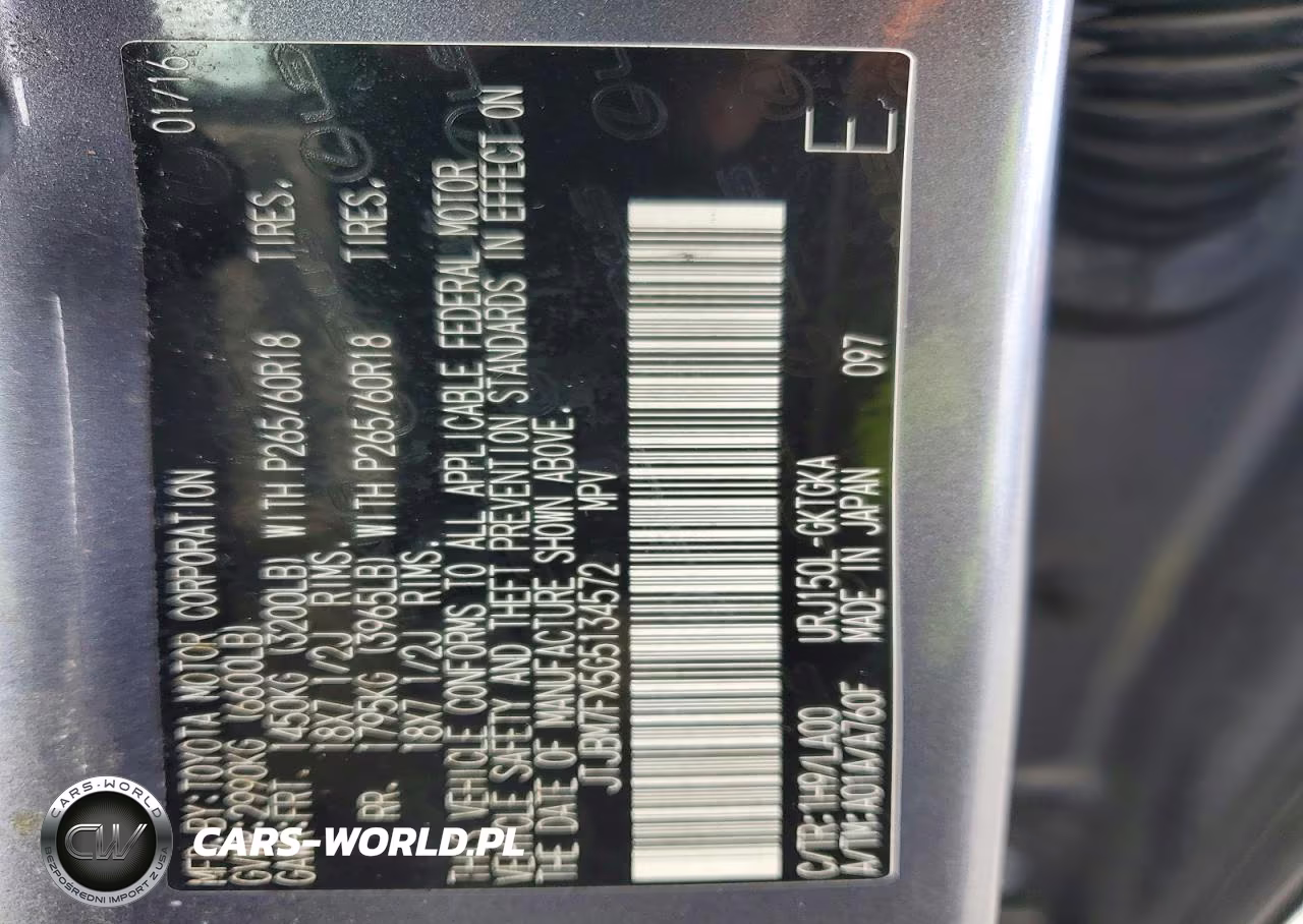 2016 Lexus Gx 460 VIN:JTJBM7FX5G5134572 - 12