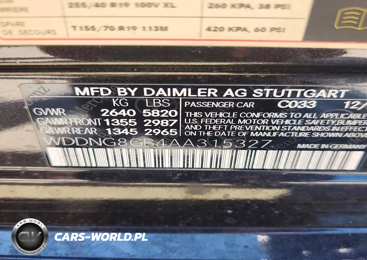 2010 Mercedes-Benz S 550 4Matic VIN:WDDNG8GB4AA315327 - 12