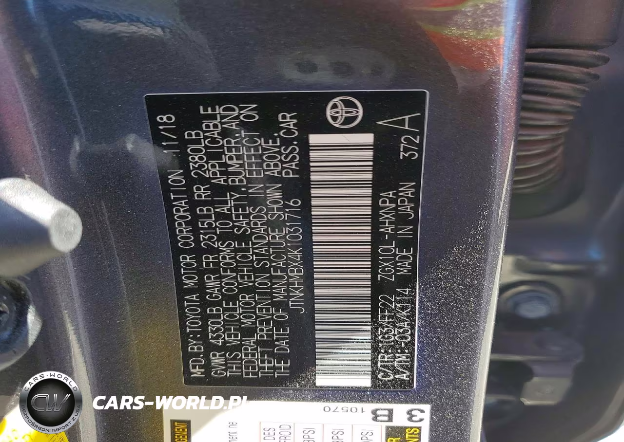 2019 Toyota C-Hr Xle VIN:JTNKHMBX4K1031716 - 14