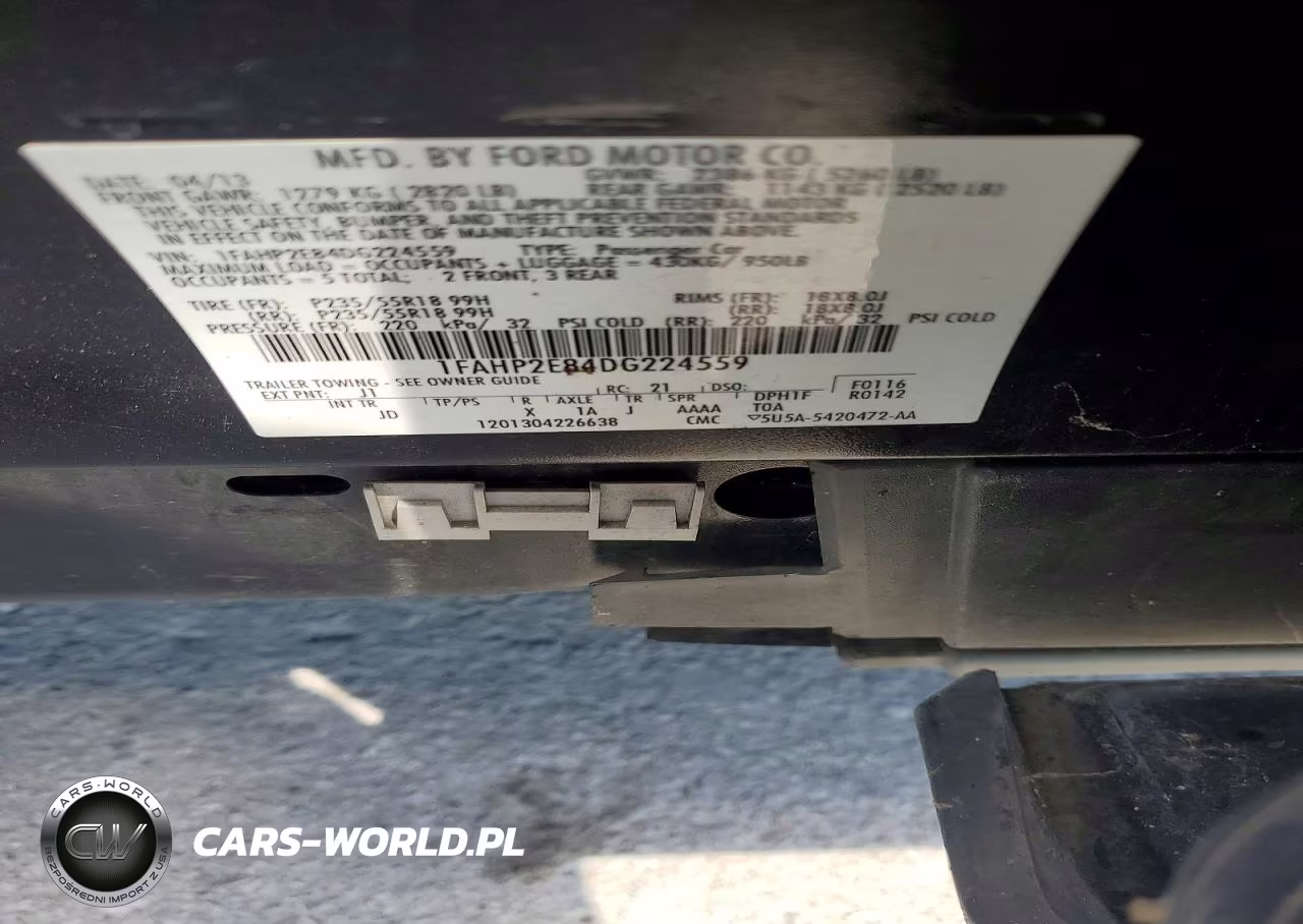 2013 Ford Taurus Sel VIN:1FAHP2E84DG224559 - 12