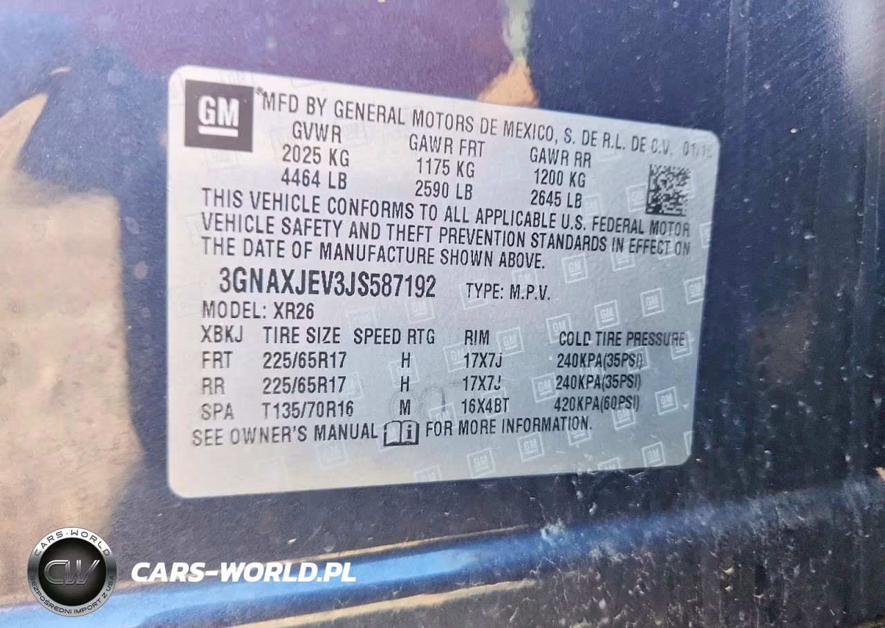 2018 Chevrolet Equinox Lt VIN:3GNAXJEV3JS587192 - 12