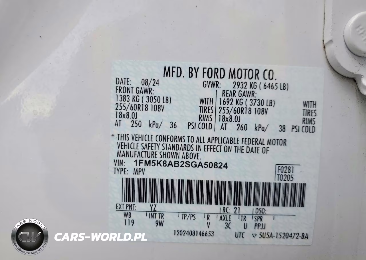 2025 Ford Explorer Police Interceptor VIN:1FM5K8AB2SGA50824 - 12